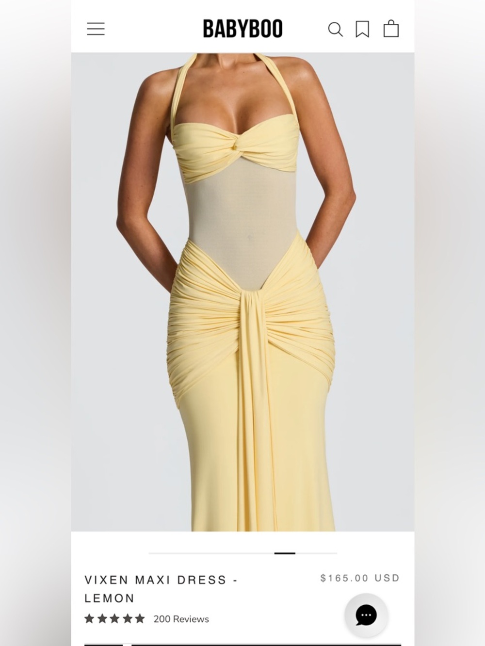 Babyboo Fashion Lemon Vixen Maxi Dress - Picture 4 of 4